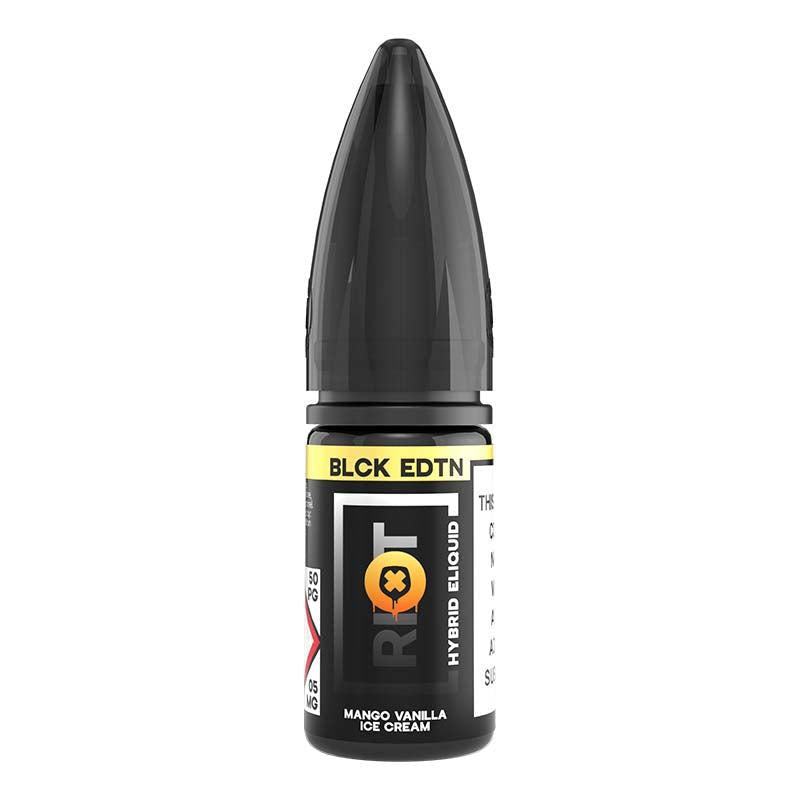 Riot Squad Mango Vanilla Ice Cream BLCK Edition Hybrid Nic Salt - 10mg 10ml Nic Salt Riot E Liquid