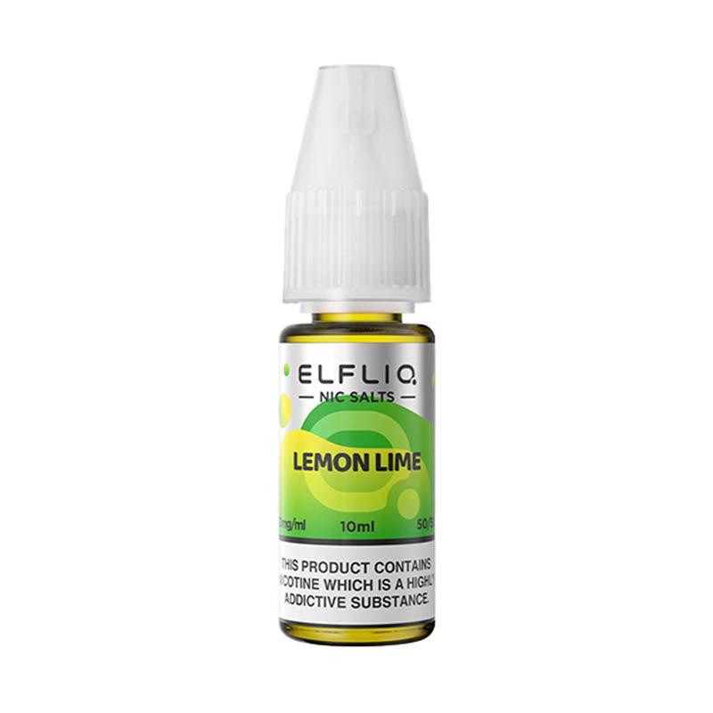 Elfliq 10mg Nic Salts - Lemon Lime 10mg 10ml Nic Salt Elf Bar