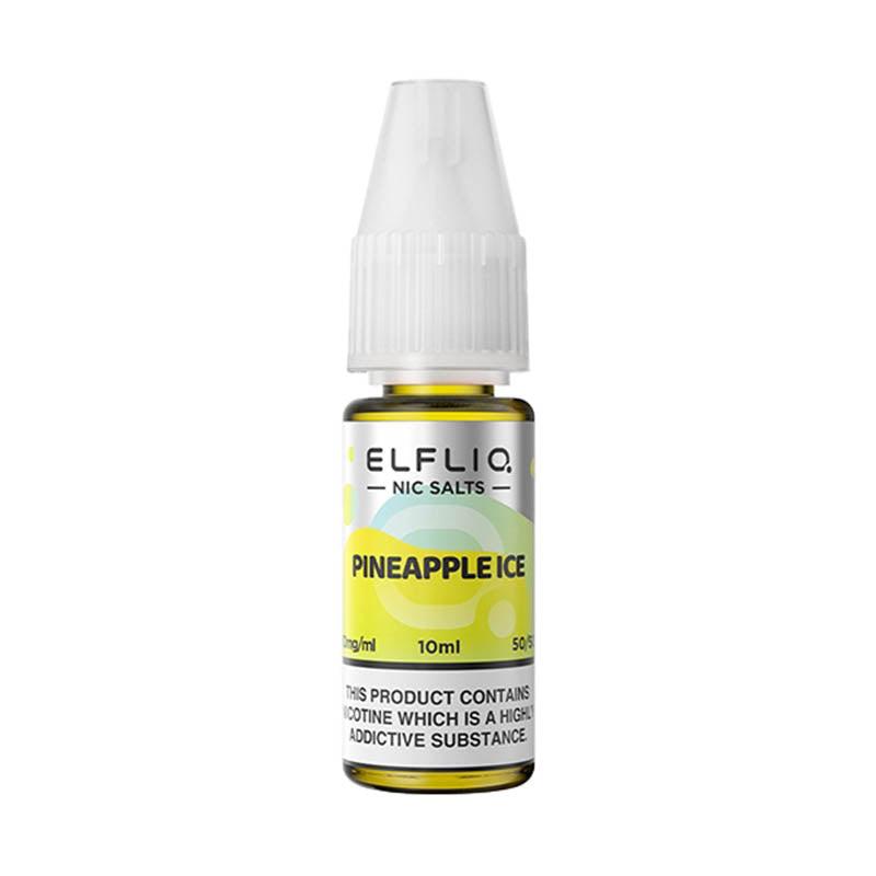 Elfliq 10mg Nic Salts - Pineapple Ice 10mg 10ml Nic Salt Elf Bar