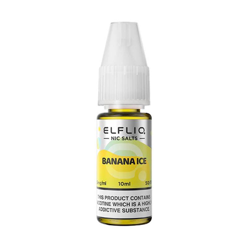 Elfliq 5mg Nic Salts - Banana Ice 5mg 10ml Nic Salt Elf Bar
