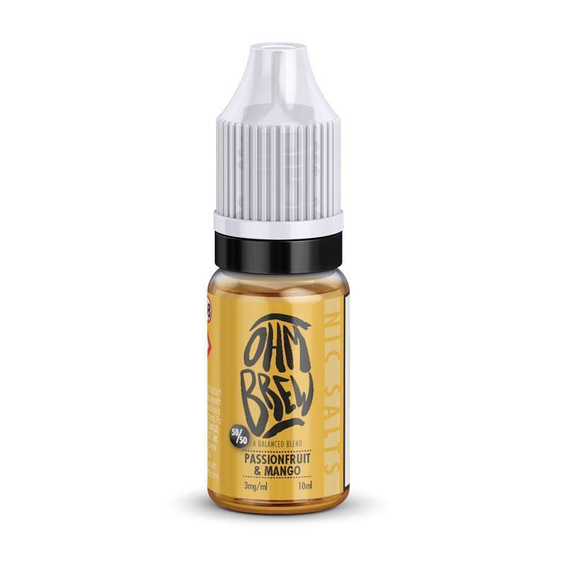 Ohm Brew Passionfruit & Mango 50/50 - 12mg 10ml Freebase Ohm Brew