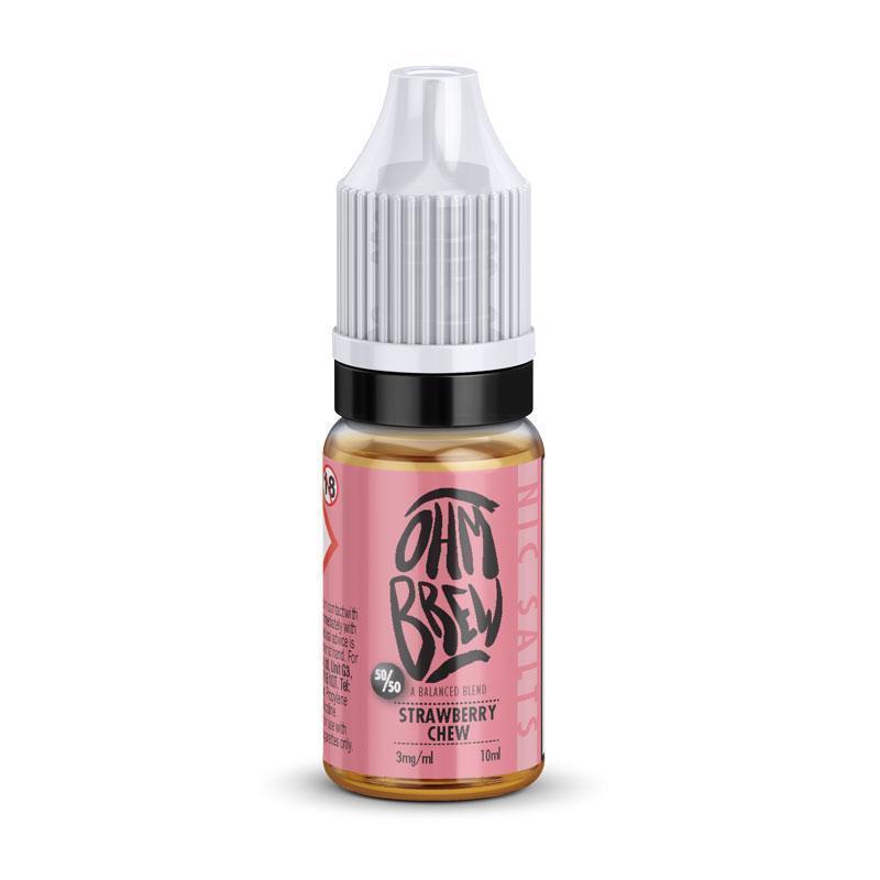 Ohm Brew Strawberry Chew 50/50 - 3mg 10ml Freebase Ohm Brew