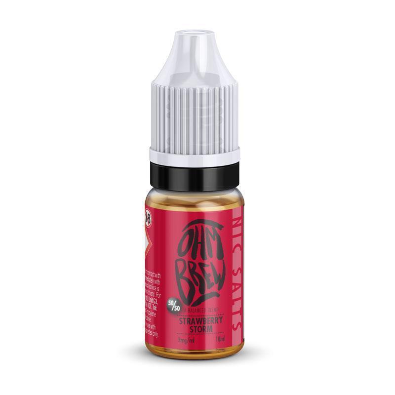 Ohm Brew Strawberry Storm 50/50 - 3mg 10ml Freebase Ohm Brew
