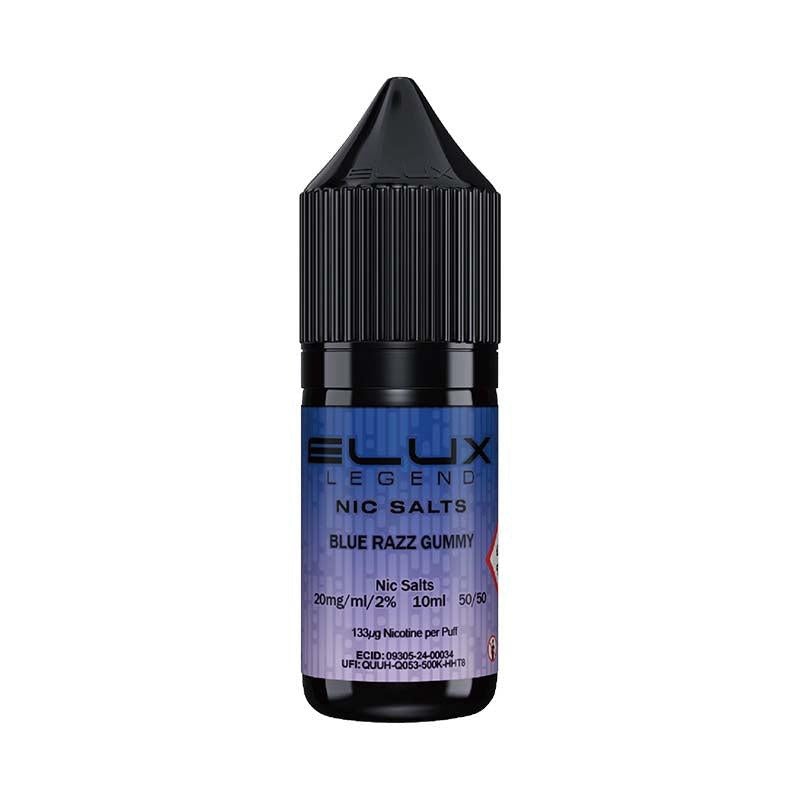 Elux Legend Nic Salt 20mg - Blue Razz Gummy 20mg 10ml Nic Salt Elux