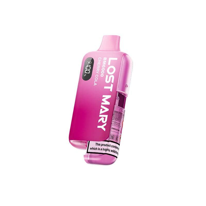 Lost Mary BM6000 Legal Big Puff Device - Cherry Cola 20mg Legal Big Puff Device Lost Mary
