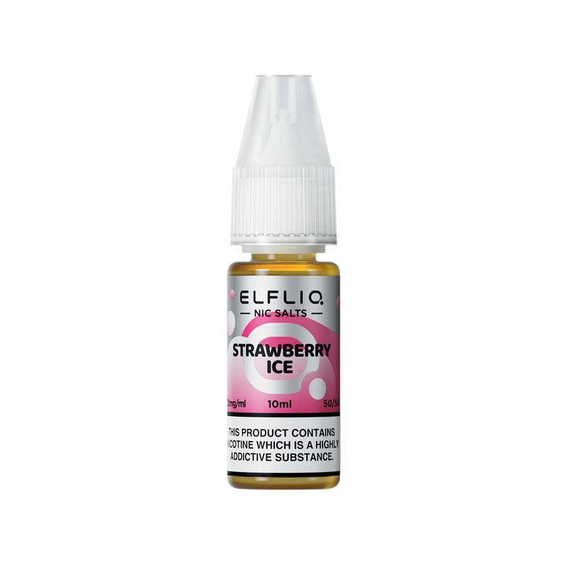 Elfliq 5mg Nic Salts - Strawberry Ice 5mg 10ml Nic Salt Elf Bar