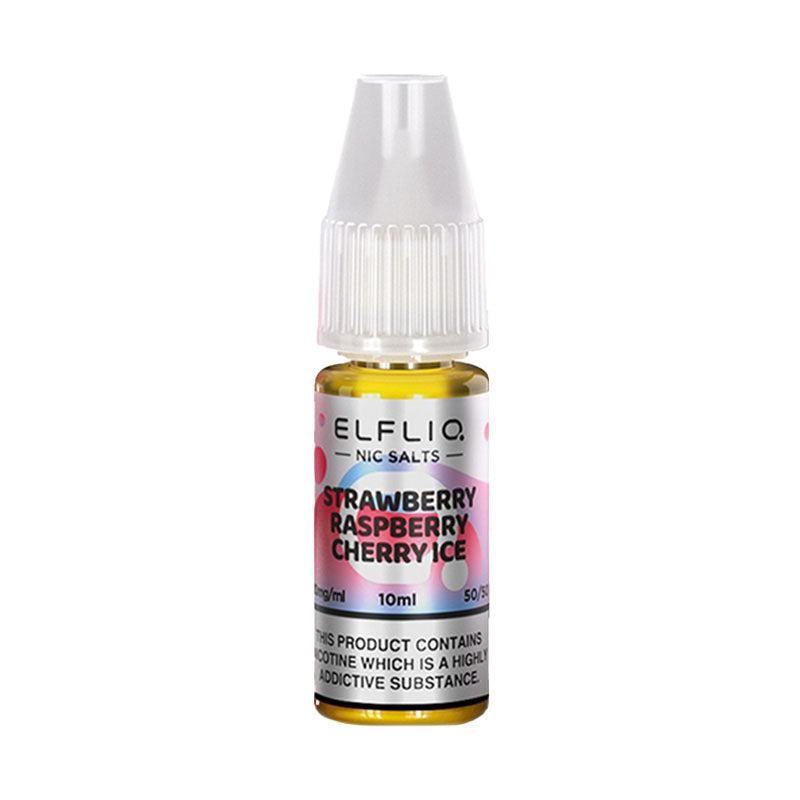 Elfliq 20mg Nic Salts - Strawberry Raspberry Cherry Ice 20mg 10ml Nic Salt Elf Bar