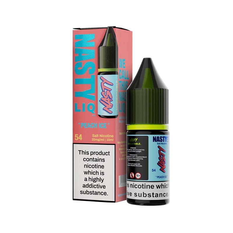 Nasty Liq 20mg Nic Salt - Peach Ice 20mg 10ml Nic Salt Nasty