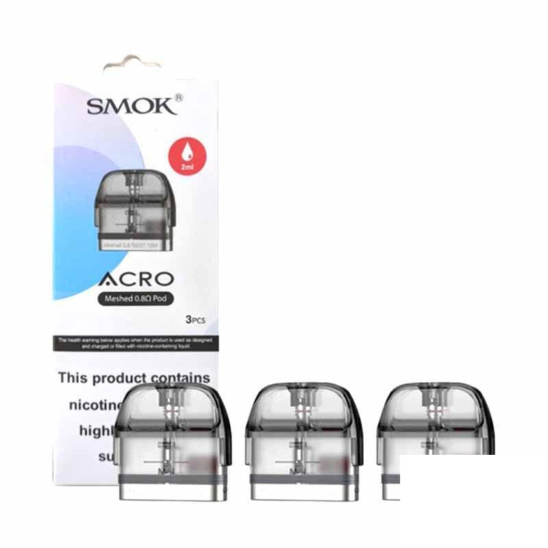 Smok Acro Replacement Pods - DC 0.6 Ohm Vape Pods Smok
