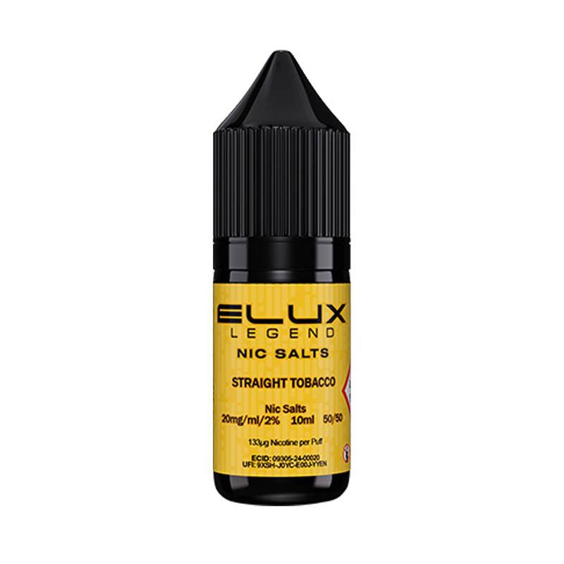 Elux Legend Nic Salt 10mg - Straight Tobacco 10mg 10ml Nic Salt Elux