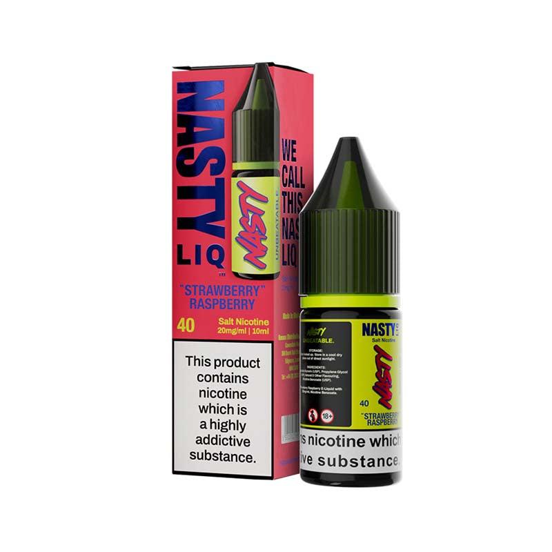 Nasty Liq 10mg Nic Salt - Strawberry Raspberry 10mg 10ml Nic Salt Nasty