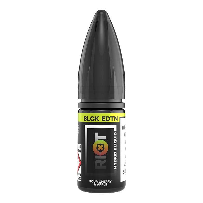 Riot Squad Sour Cherry & Apple BLCK Edition Hybrid Salt - 10mg 10ml Nic Salt Riot E Liquid