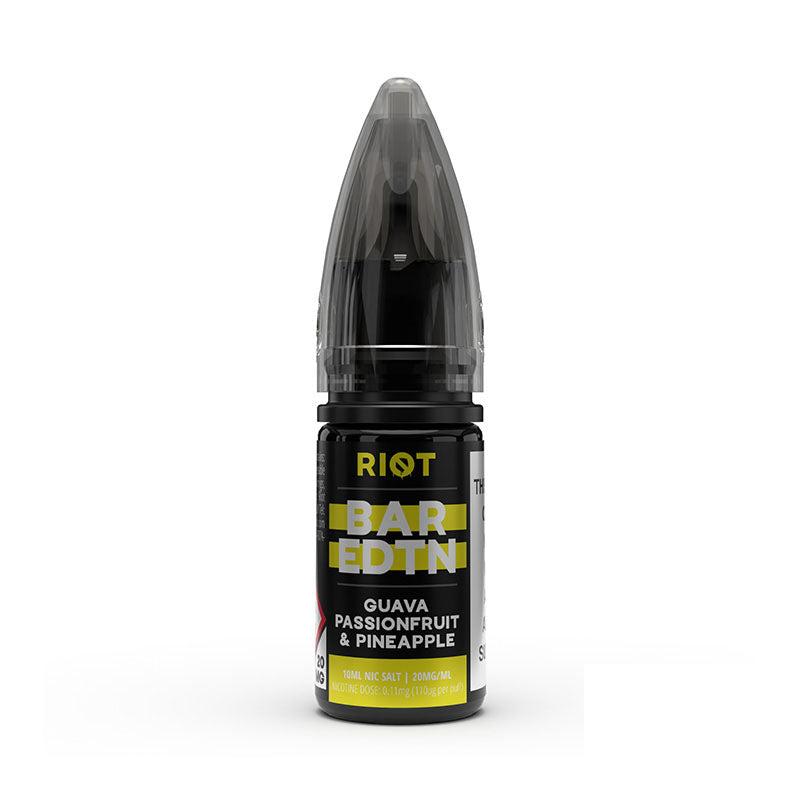 Riot Squad Guava Passionfruit & Pineapple Bar Edition Nic Salt - 20mg 10ml Nic Salt Riot E Liquid