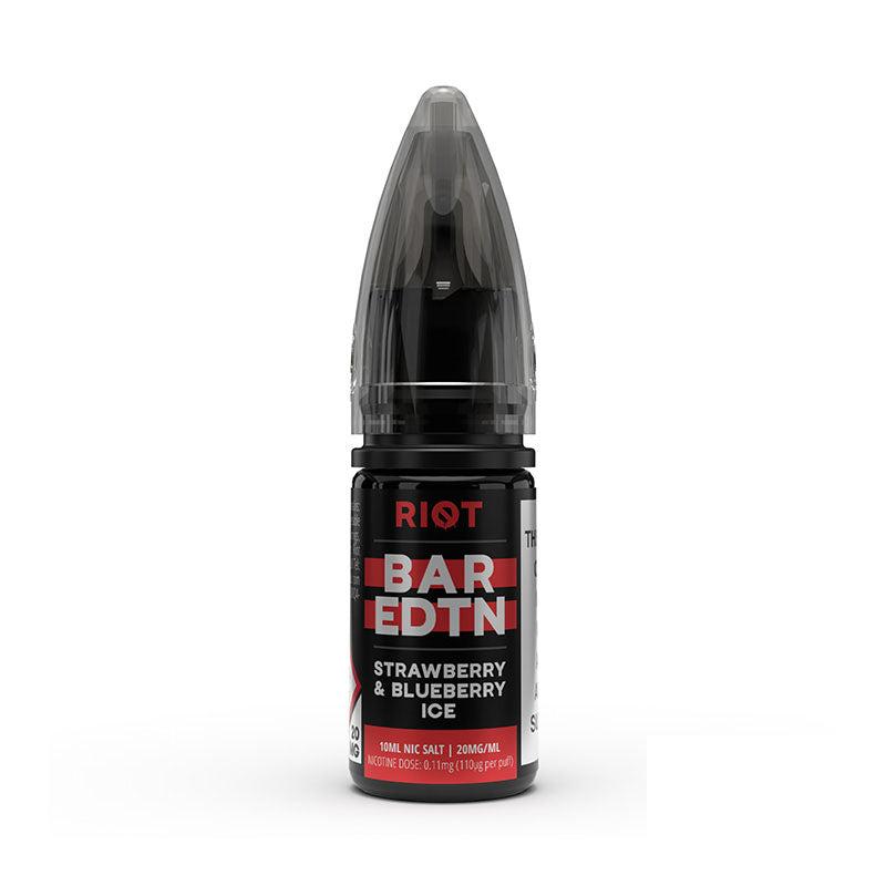 Riot Squad Strawberry Blueberry Ice Bar Edition Nic Salt - 10mg 10ml Nic Salt Riot E Liquid