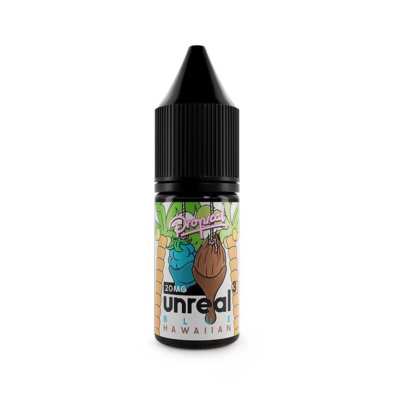 Unreal 3 Blue Hawaiian Nic Salts - 10mg 10ml Nic Salt Unreal Raspberry