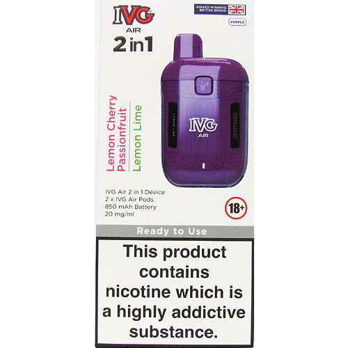 IVG Air 2 in 1 Pod Kit - Purple Edition Pod Kit IVG