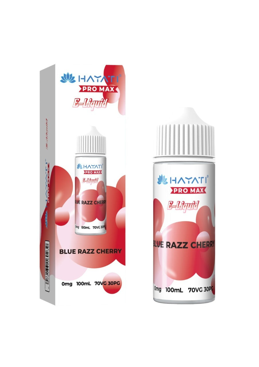 Hayati Pro Max E-Liquid 100ml 70/30 - Blue Razz Cherry E-Liquid Hayati