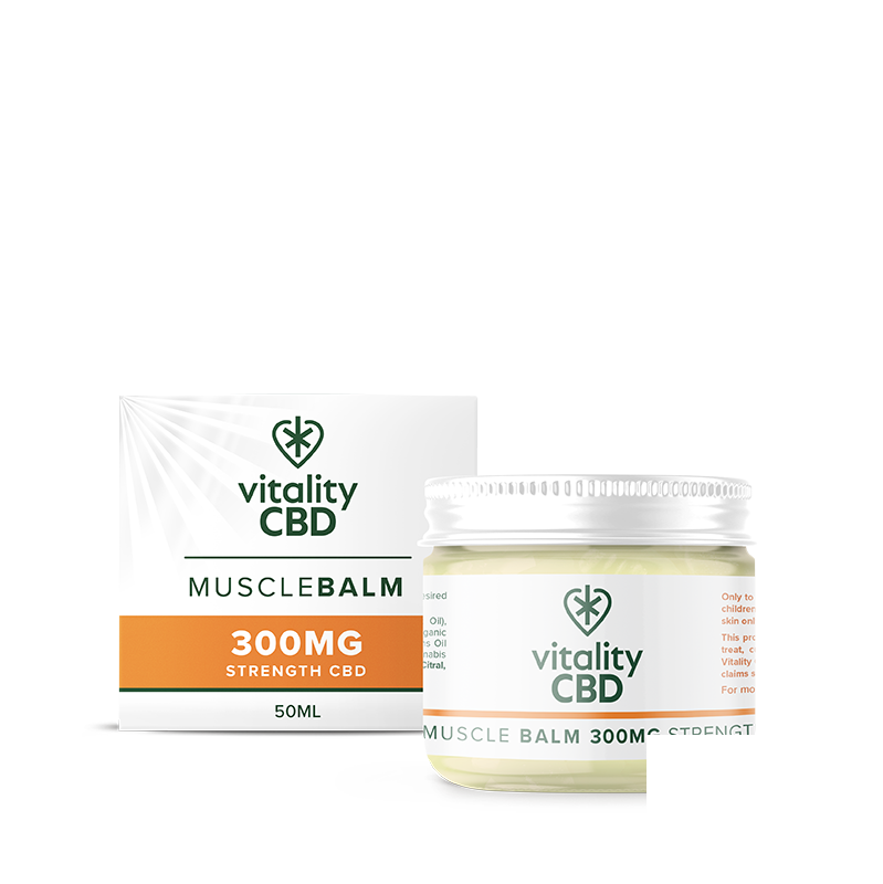 Vitality CBD Muscle Balm 50ml - Natural 300mg CBD Vitality CBD