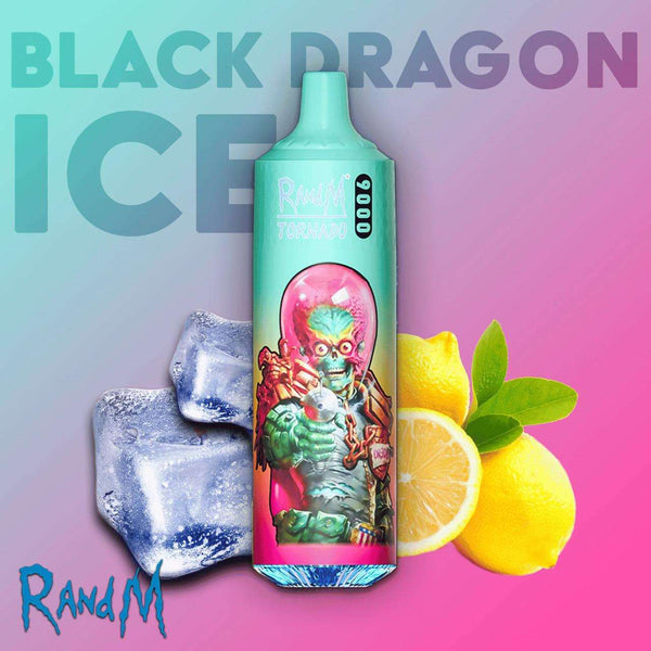 R&M Fumot T9000 Disposable Vape - Black Dragon Ice Disposable Vape R&M