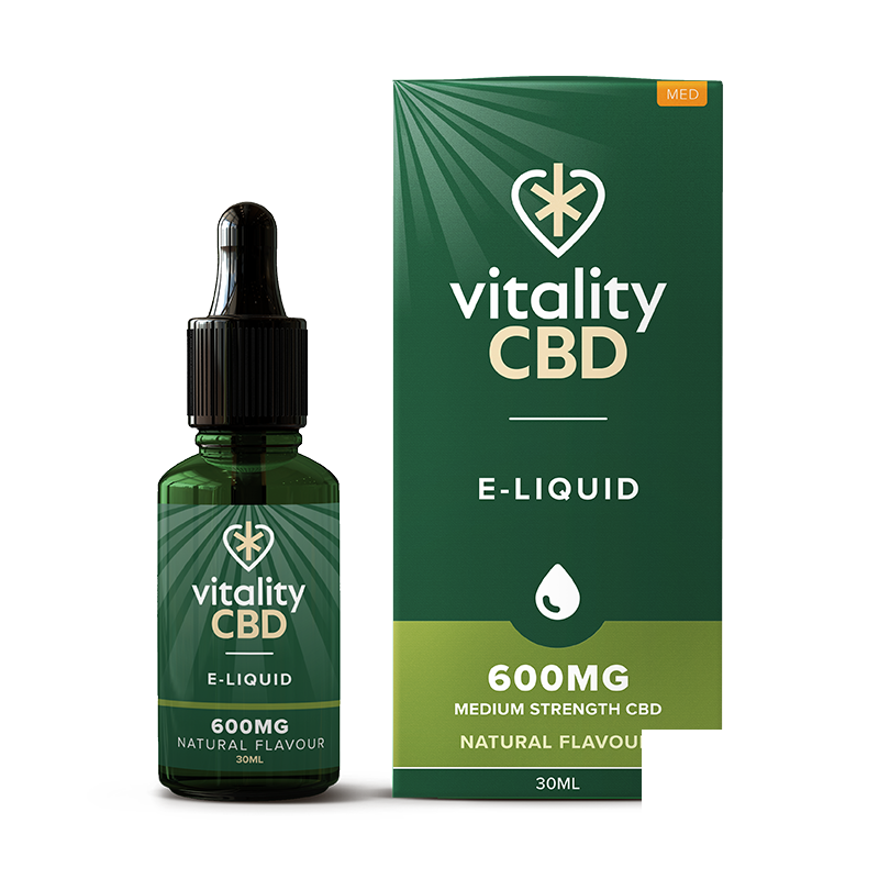 Vitality CBD Natural Broad Spectrum E-liquid 30ml - Natural 600mg CBD Vitality CBD