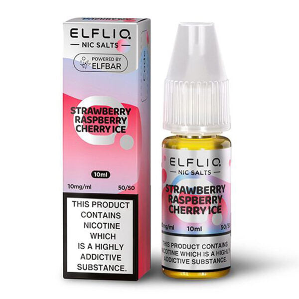 ELF BAR ELFLIQ Nic Salts - Strawberry Raspberry Cherry Ice  Elf Bar   