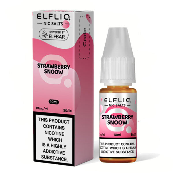 ELF BAR ELFLIQ Nic Salts - Strawberry Snoow / Strawberry Ice Cream  Elf Bar   