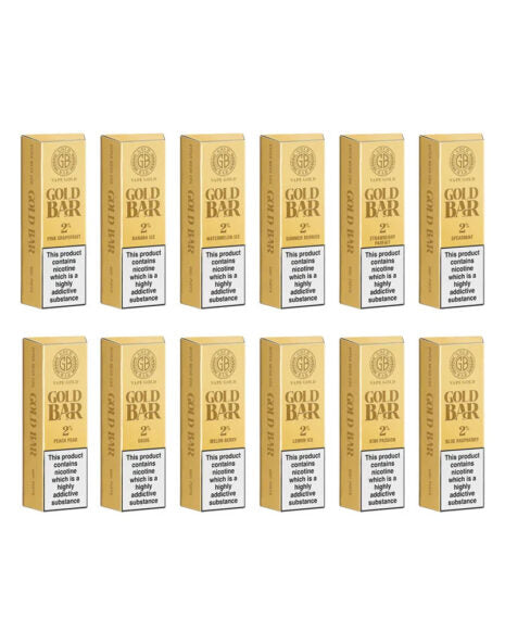 Gold Bar 600 Disposable Vape Pod (Box of 10) Bulk Buy Vapes Gold Bar 24K Mango  