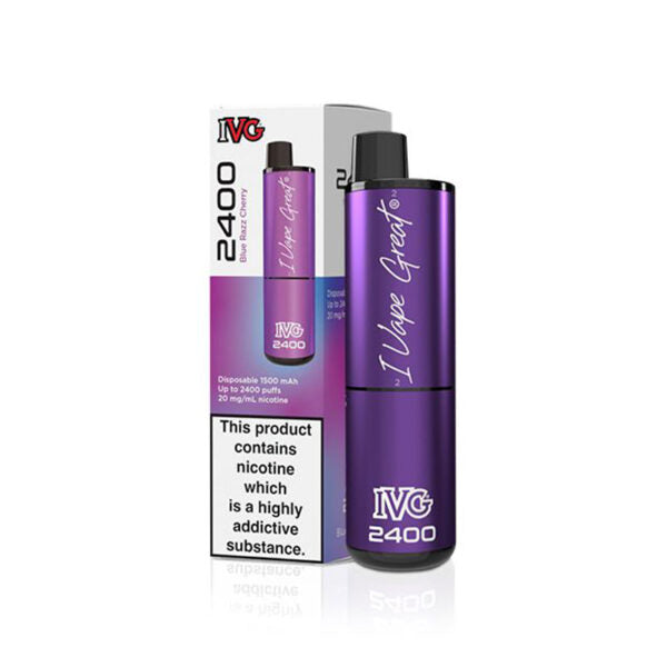 IVG 2400 Disposable Vapes - Blue Razz Cherry Disposable IVG   