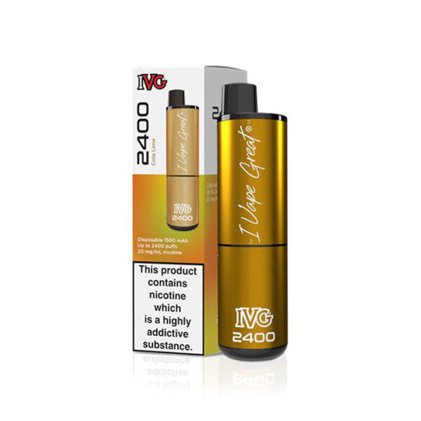 IVG 2400 Disposable Vapes - Cola Lime Disposable IVG   