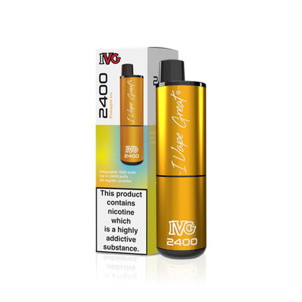 IVG 2400 Disposable Vapes Disposable IVG Pineapple Ice  