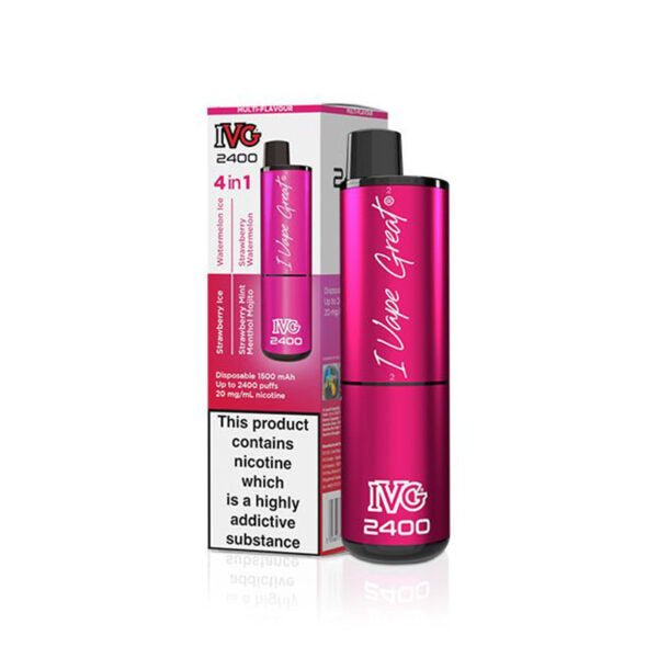 IVG 2400 Disposable Vapes Bulk Box Of 5 - Pink Edition Disposable IVG   