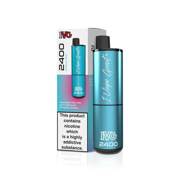 IVG 2400 Disposable Vapes Bulk Box Of 5 - Professor Blue Disposable IVG   