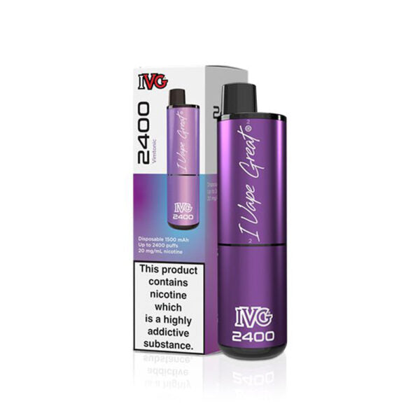 IVG 2400 Disposable Vapes - Vimtonic Disposable IVG   