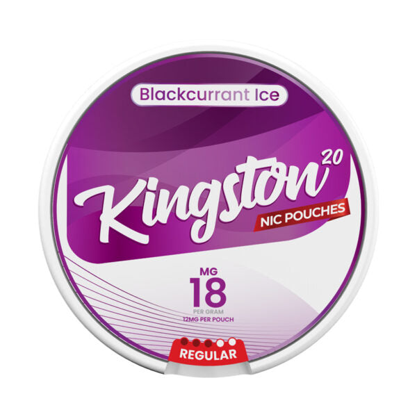 Kingston Nic Pouches Blackcurrent Ice 18MG Nicotine Pouches Kingston