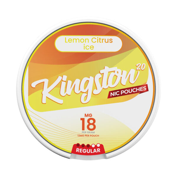 Kingston Nic Pouches Lemon Citrus Ice 18MG Nicotine Pouches Kingston