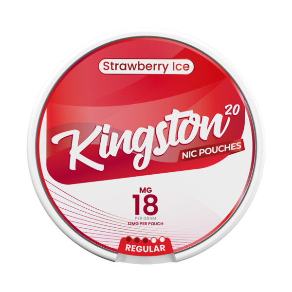 Kingston Nic Pouches Strawberry Ice 18MG Nicotine Pouches Kingston