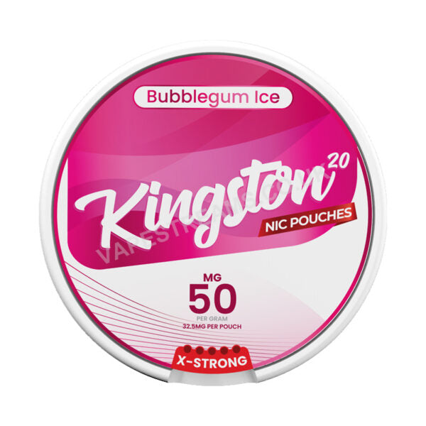 Kingston Nic Pouches Bubblegum Ice 50MG Nicotine Pouches Kingston