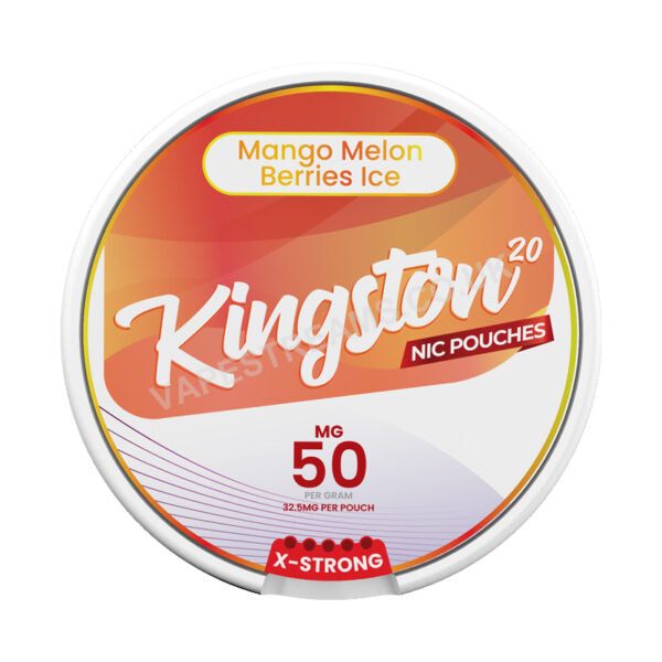 Kingston Nic Pouches Mango Melon Berries Ice 50MG Nicotine Pouches Kingston