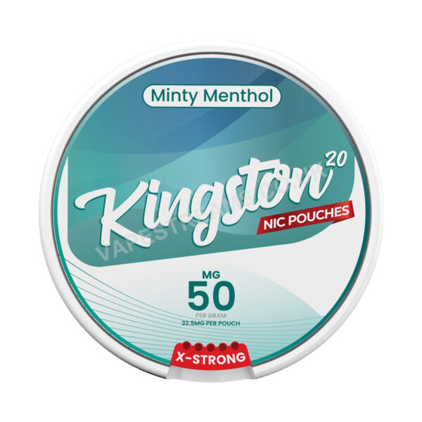 Kingston Nic Pouches Minty Menthol 50MG Nicotine Pouches Kingston