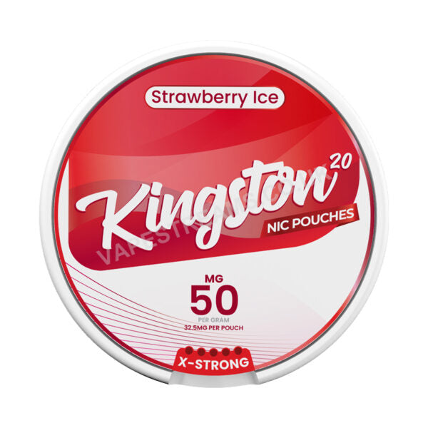 Kingston Nic Pouches Strawberry Ice 50MG Nicotine Pouches Kingston