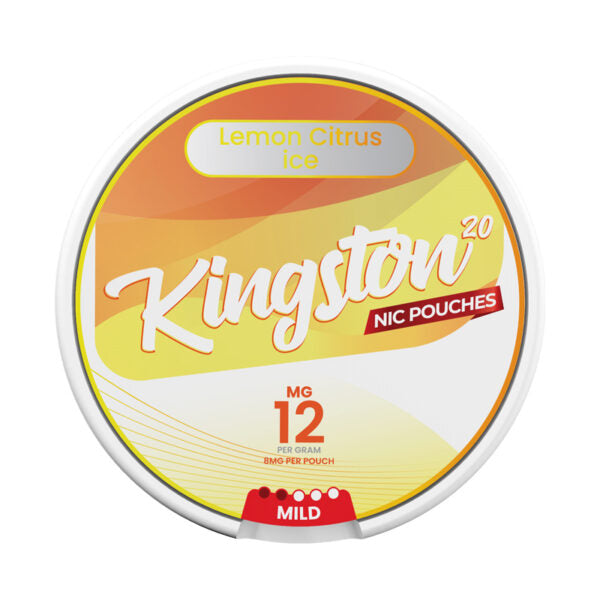 Kingston Nic Pouches Lemon Citrus Ice 12MG Nicotine Pouches Kingston