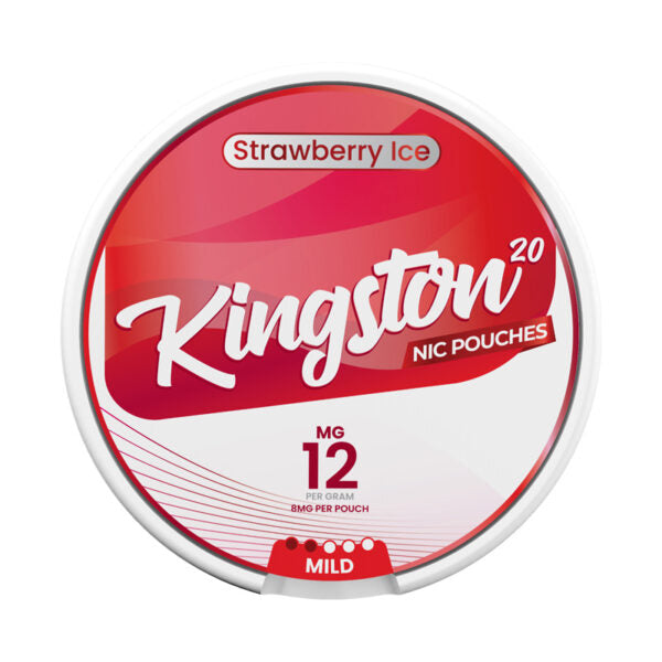 Kingston Nic Pouches Strawberry Ice 12MG Nicotine Pouches Kingston