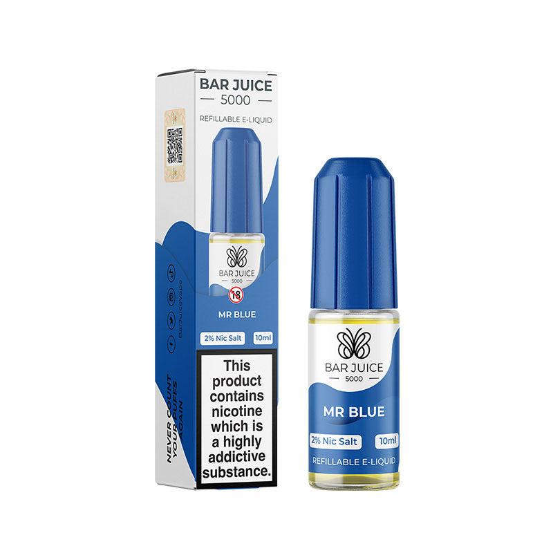 Bar Juice 5000 Mr Blue Nic Salt - 20mg 10ml Nic Salt Bar Juice 5000