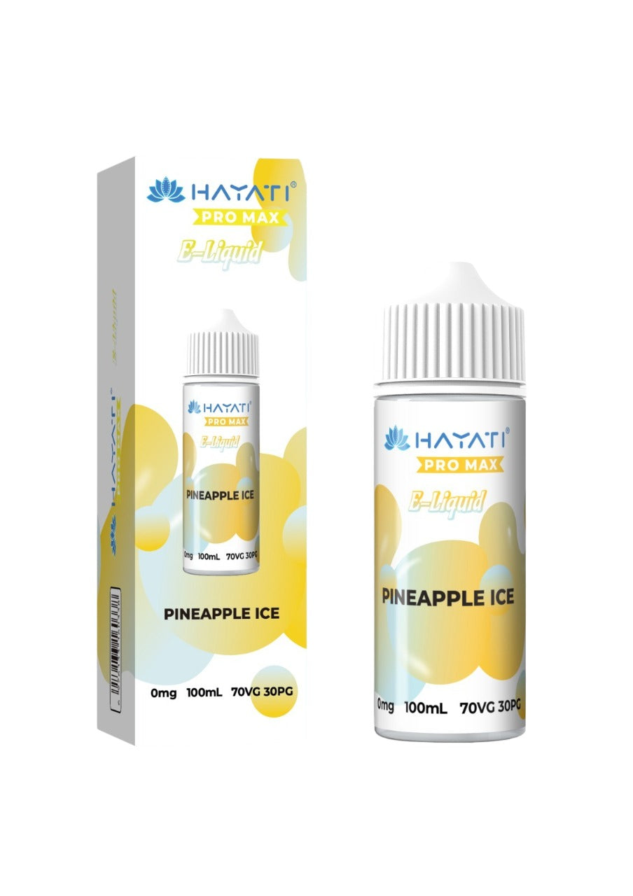 Hayati Pro Max E-Liquid 100ml 70/30 - Pineapple Ice E-Liquid Hayati