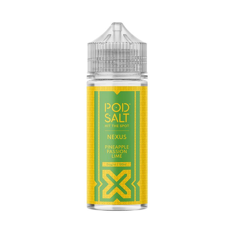 Pod Salt Nexus 100ml Shortfills - Pineapple Passion Lime Shortfills Pod Salt