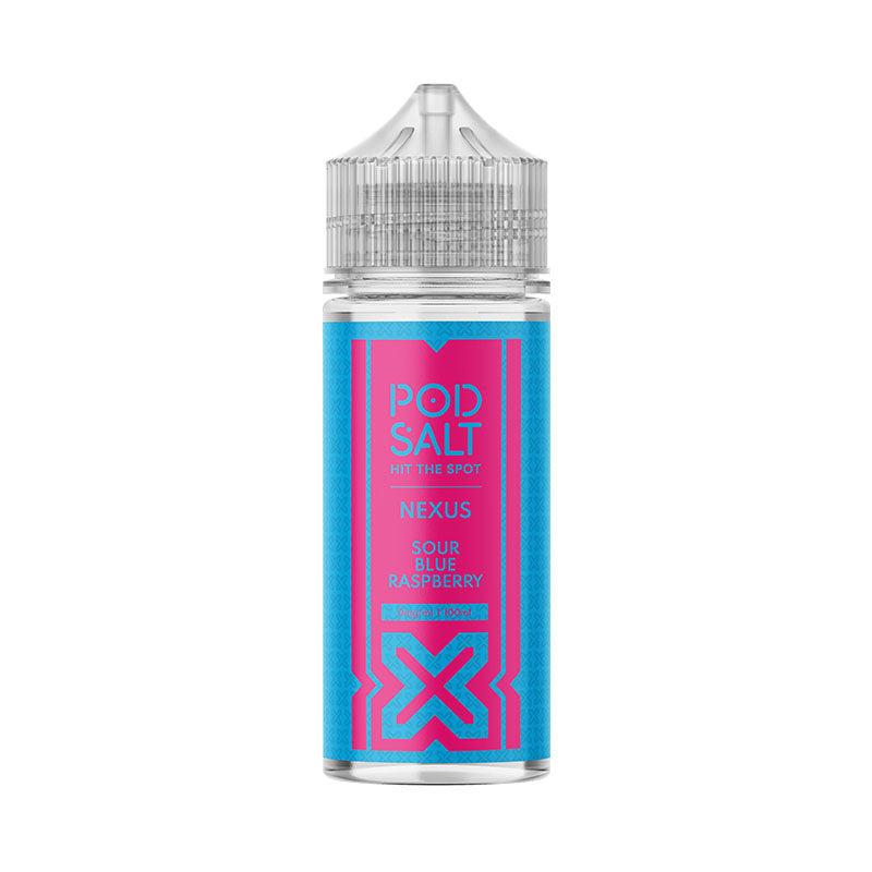 Pod Salt Nexus 100ml Shortfills - Sour Blue Raspberry Shortfills Pod Salt