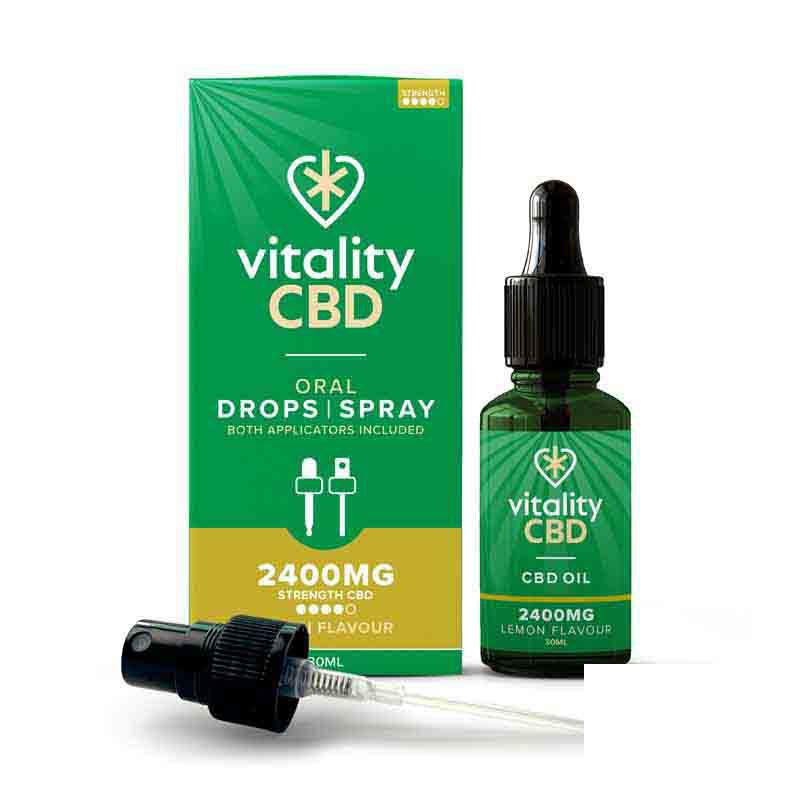 Vitality CBD Lemon Dual Applicator - 2400mg CBD Vitality CBD