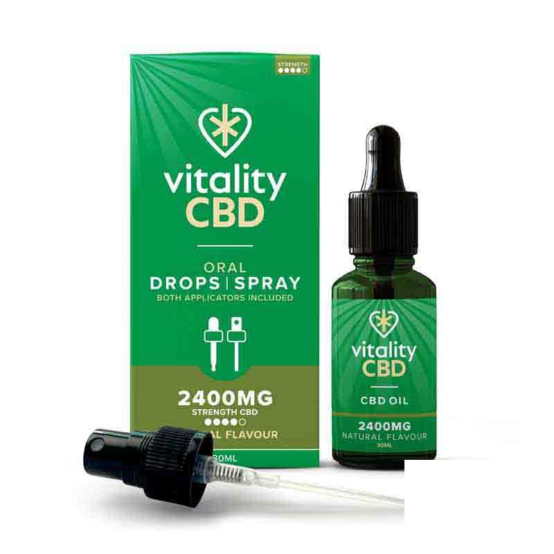 Vitality CBD Natural Dual Applicator - 2400mg CBD Vitality CBD