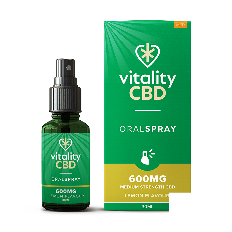 Vitality CBD Lemon Oral Spray 30ml - Lemon 600mg CBD Vitality CBD