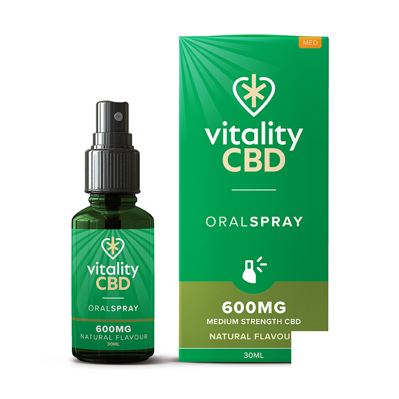 Vitality CBD Natural Oral Spray 30ml - Natural 600mg CBD Vitality CBD